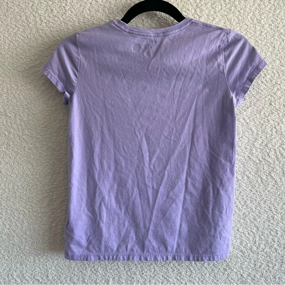 Ralph Lauren Polo‎ Girls Purple Butter Yellow Short Sleeve T Shirt Size 12-14